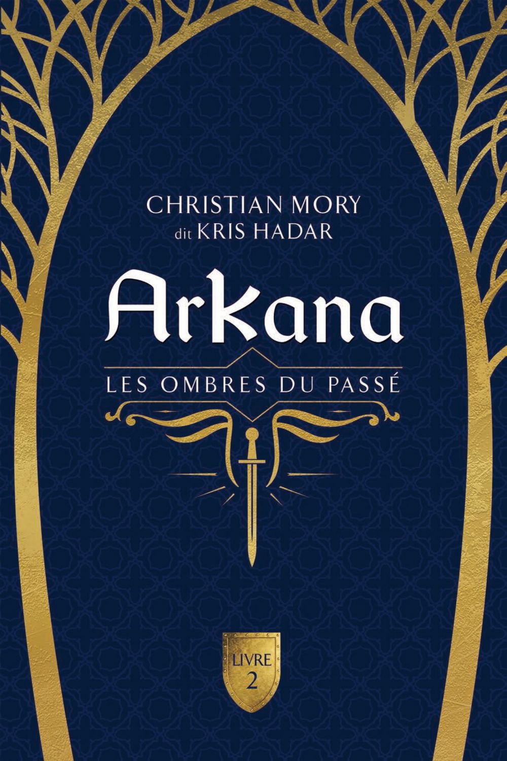 Couverture : ArKana livre 2 - Les ombres du passé, par Christian Mory. Publié aux Éditions de Mortagne.