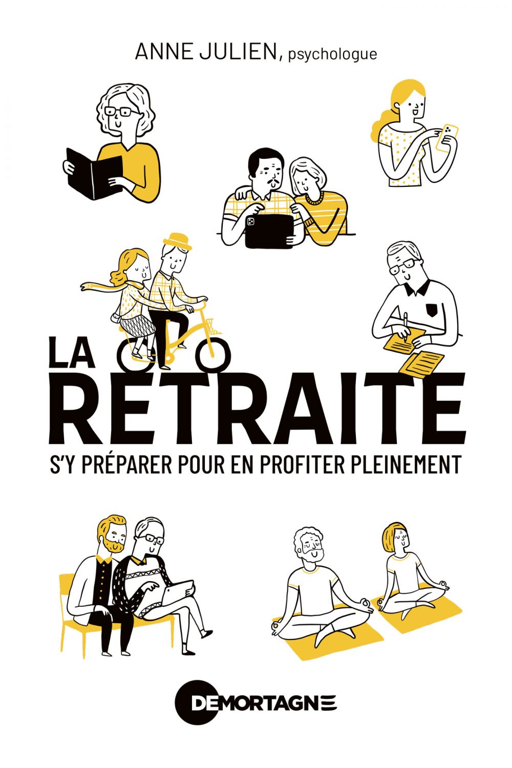 Couverture : La retraite, par Anne Julien. Guide pratique publié aux Éditions de Mortagne.
